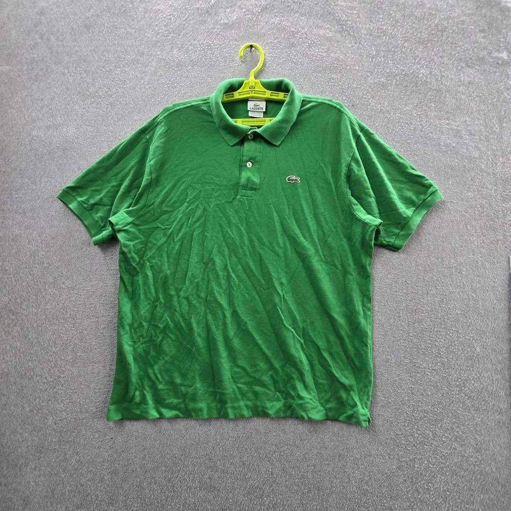 Lacoste Men Polo 6 Green Embroidered Golf Short Sleeve Logo